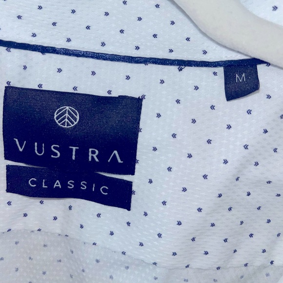 VUSTRA size M, white with mini navy arrows, 100% cotton - Picture 5 of 5